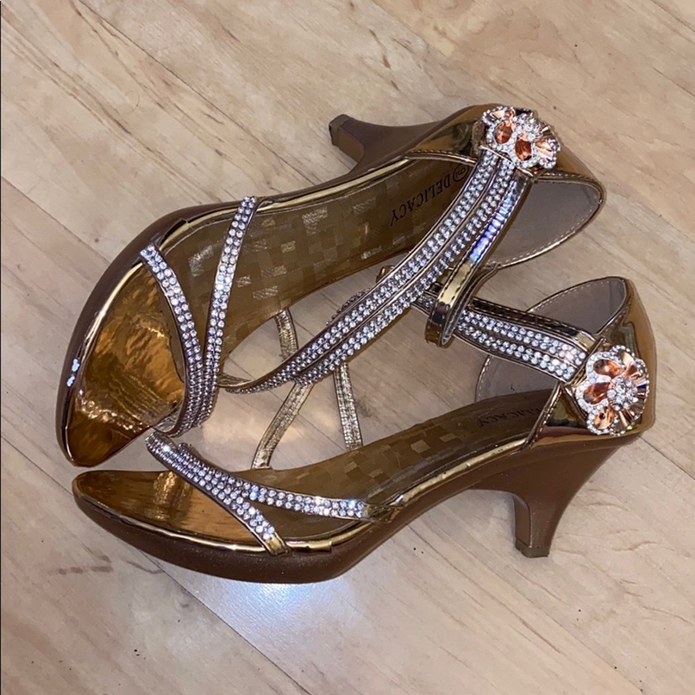 Delicacy rose gold & rhinestone